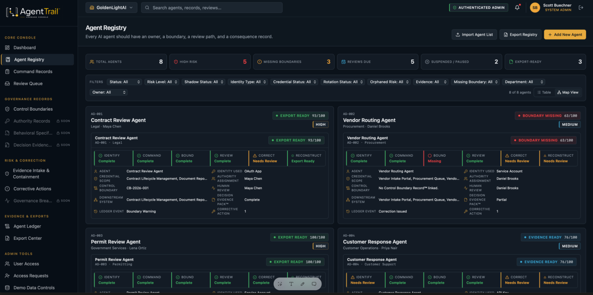 AgentTrail™ — AI Agent Accountability System of Record™